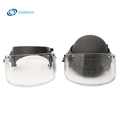 Viseira facial à prova de balas de alta qualidade à prova de balas de aramida PE Viseira facial balística para capacete